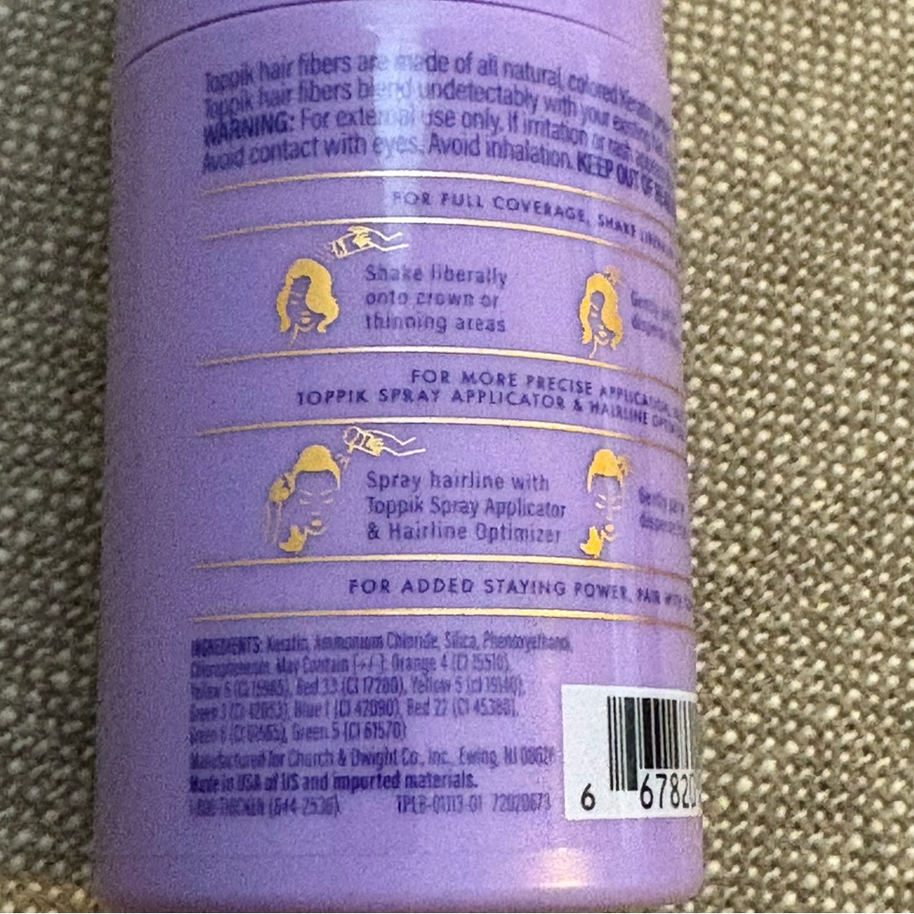 NEW Toppik Hair Filler Volumizing Micro-Fibers in Medium Brown - Picture 6 of 13
